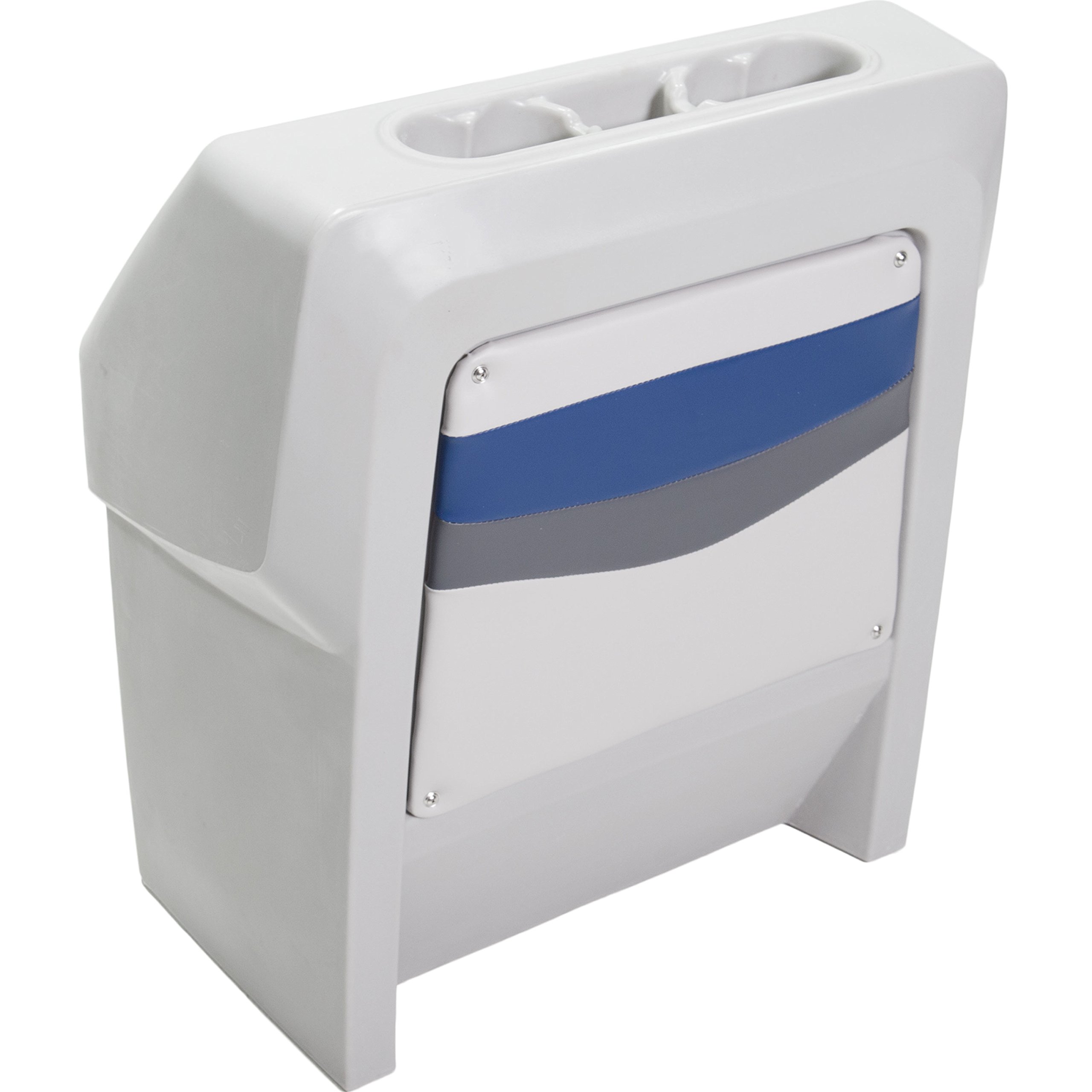 DeckMate® Classic Pontoon Boat Console - Durable Marine-Grade (Gray/Blue/Charcoal) | Perfect for Fishing, Leisure & Family Boating Activities