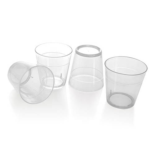 BarConic® 1.5oz Clear Plastic Shot Glasses - Bulk Pack of 50, Durable & Reusable Party Cups for Cocktails, Whiskey, Tequila - Perfect for Bars, Weddings, and Home Entertaining