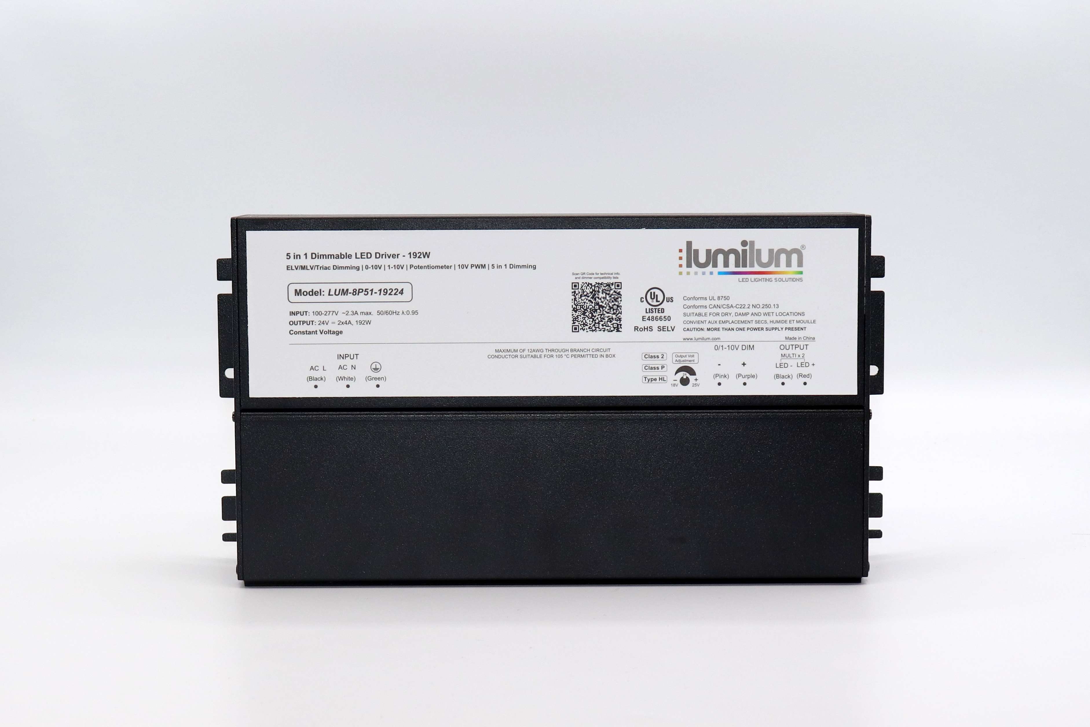 24V 5-in-1 Dimmable Universal LED Driver Transformer 40W-288W for Landscape Lighting, Under Cabinet Lights, and LED Strip Installation