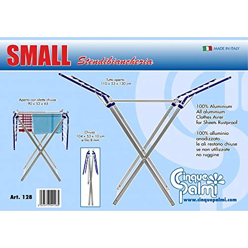 Portable Aluminum Clothes Drying Rack - Compact Folding Laundry Rack for Indoor/Outdoor Use - Space-Saving Clothes Airer for Apartments, Camping & Travel
