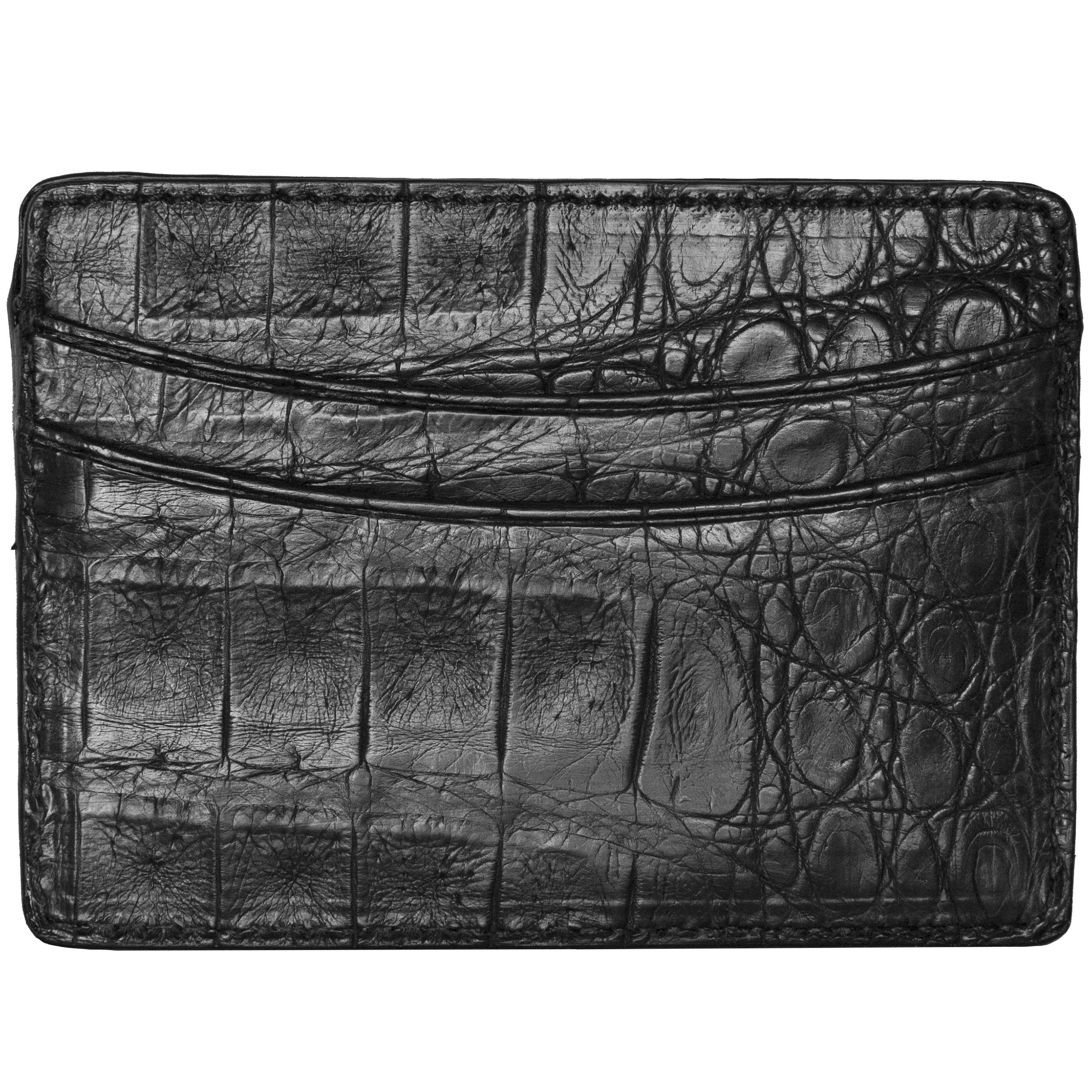 Premium Genuine Crocodile Leather Credit Card Holder - Slim RFID Blocking Wallet for Men & Women - Perfect for Travel, Business, and Everyday Use