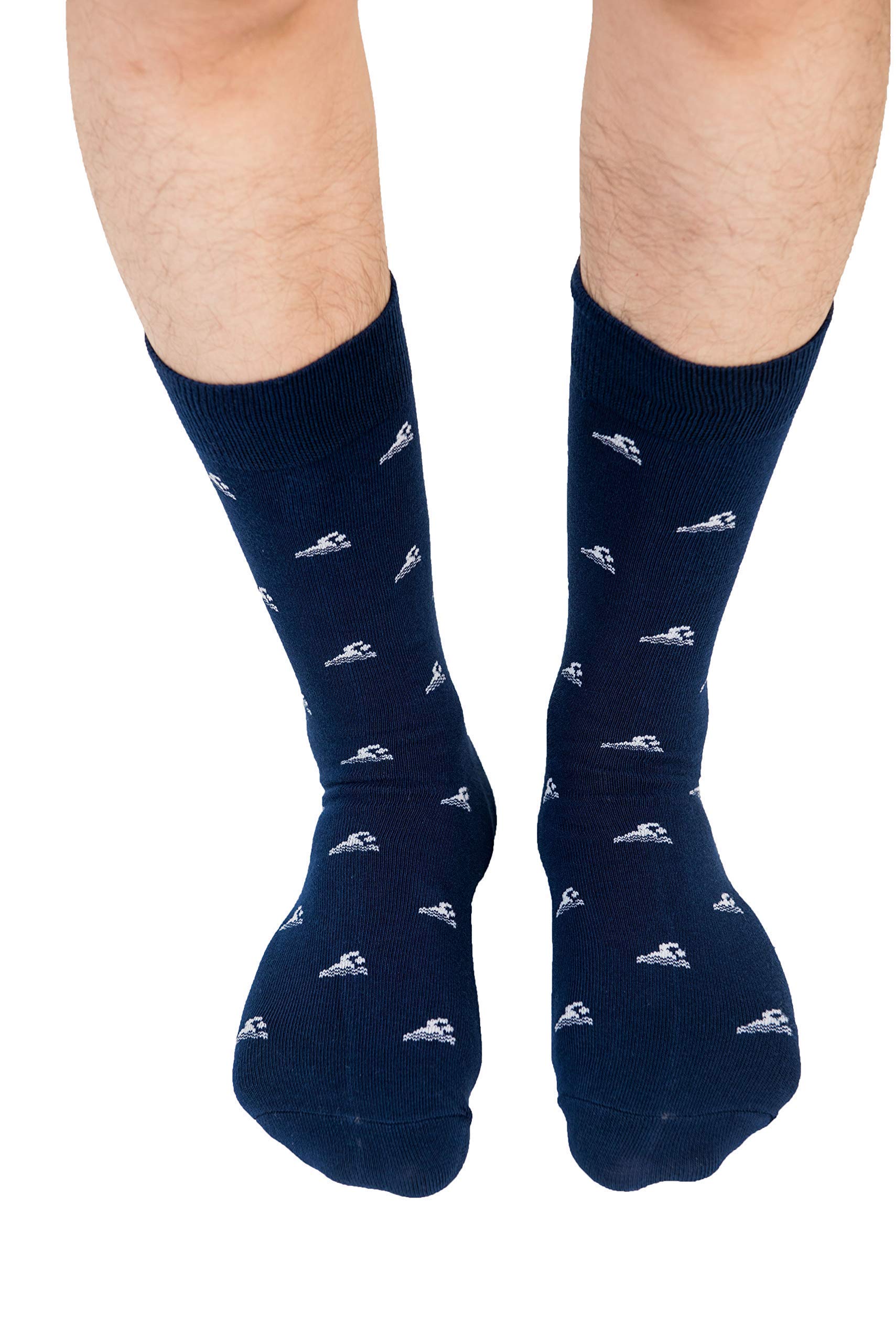**AUSCUFFLINKS Men's Swimming Socks & Bowtie Combo – Triathlon Swim Socks, Swim Instructor Coach Fun Bowtie – Ideal for Iron Man, Swim Training & Gifts**    *(Use for triathlon races, swim training, pool workouts, or as a fun gift for swim coaches and instructors!)*