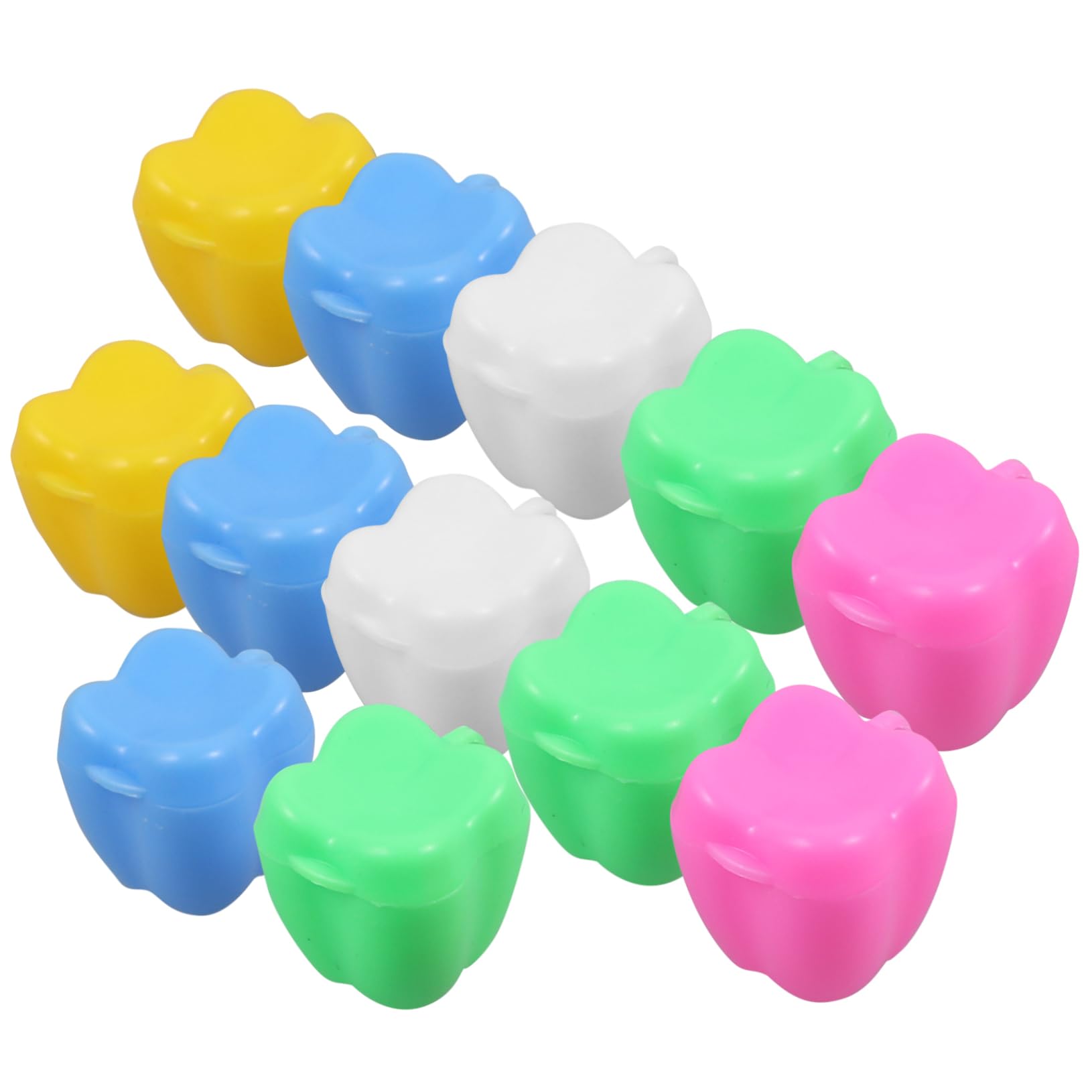 HAPINARY 60 Pcs Tooth Fairy Storage Box - Lost Tooth Holder Necklace for Boys & Girls - Plastic Keepsake Container for Baby Teeth - Perfect for Tooth Fairy Gifts & First Tooth Milestones