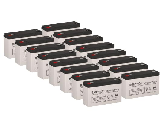 Compaq R3000H UPS Replacement Batteries - 16 Pack for Uninterrupted Power Supply - Ideal for Home Office, Server Rooms & Emergency Backup