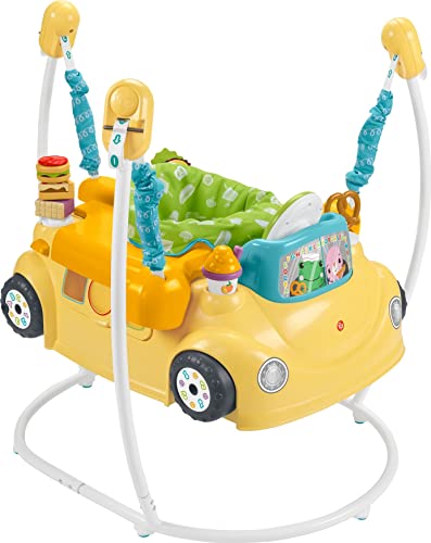 Fisher-Price 2-in-1 Servin' Up Fun Jumperoo - Baby Activity Center with Bounce & Spin Seat - Interactive Toddler Toy for Indoor Play & Early Development (6-12 Months) - Perfect for Playtime, Learning & Motor Skills