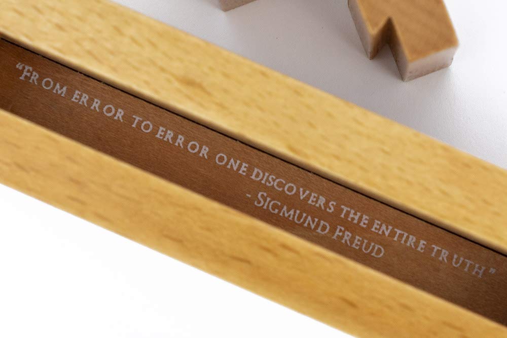 Freudian Slip 3D Wooden Puzzle - Challenging Brain Teaser from Professor Puzzle's Great Minds Collection | Perfect for Family Game Night & Cognitive Skill Development
