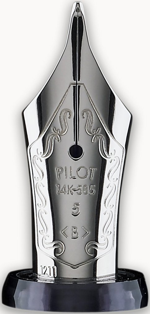 Pilot Custom 74 Fountain Pen - Black Smoke Barrel with Broad Nib (60755) | Premium Writing Instrument for Professionals, Calligraphy & Gift Giving
