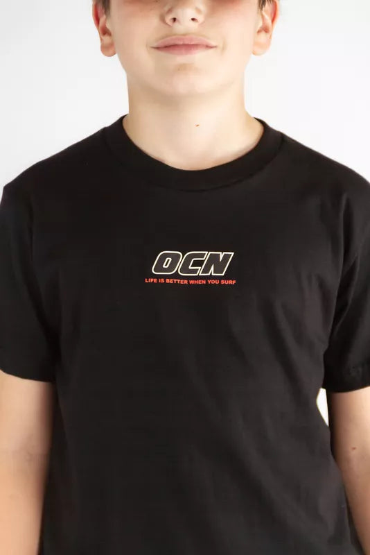 Premium OCN Kids T-Shirt - Black (Size R5) - Soft & Comfortable Cotton Tee for Boys & Girls - Perfect for School, Play & Everyday Wear