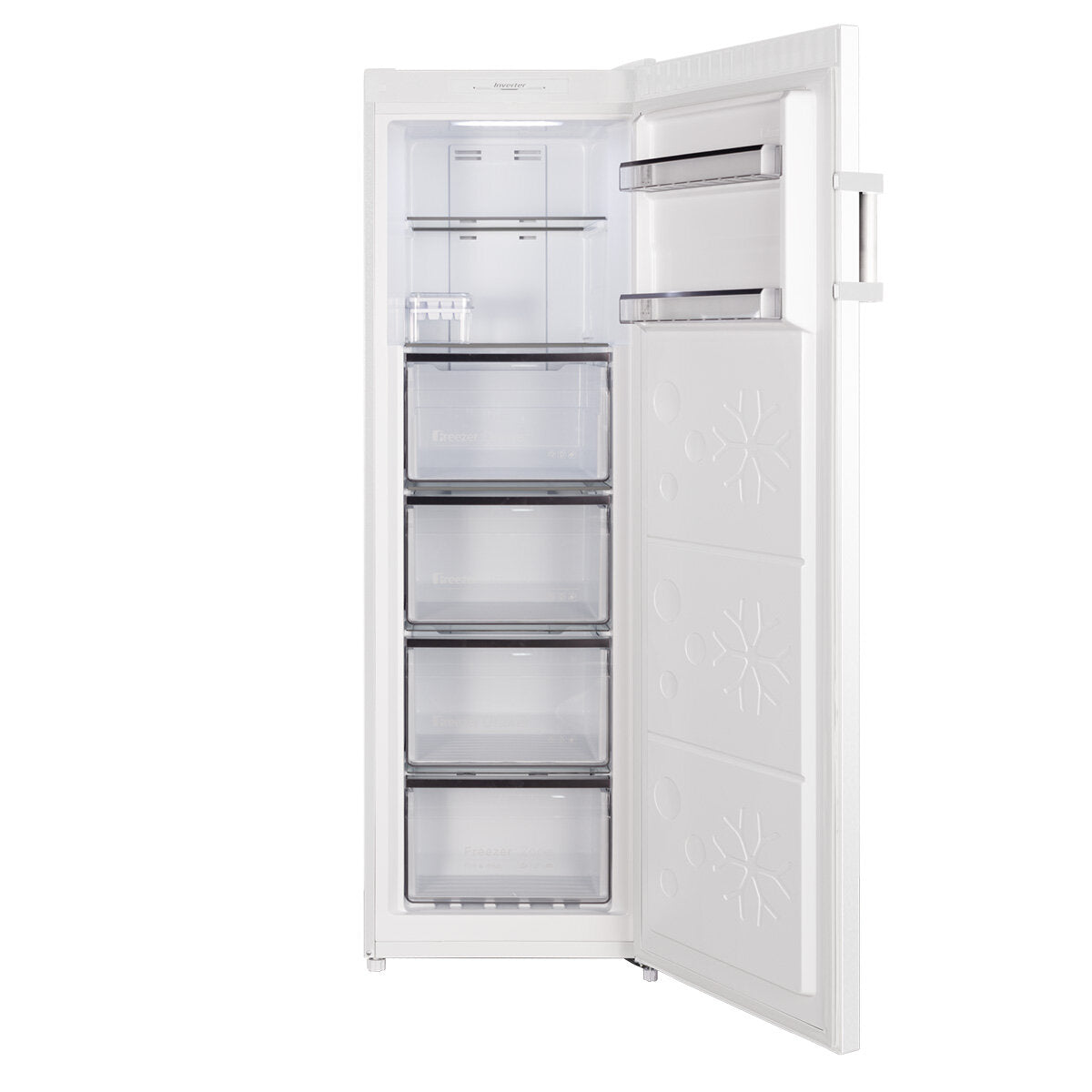 Brand New CHiQ 206L Hybrid Upright Freezer in White (CSH206NW) - 5 Years Warranty | Energy Efficient Home & Commercial Use for Restaurants, Grocery Stores & Household Food Storage