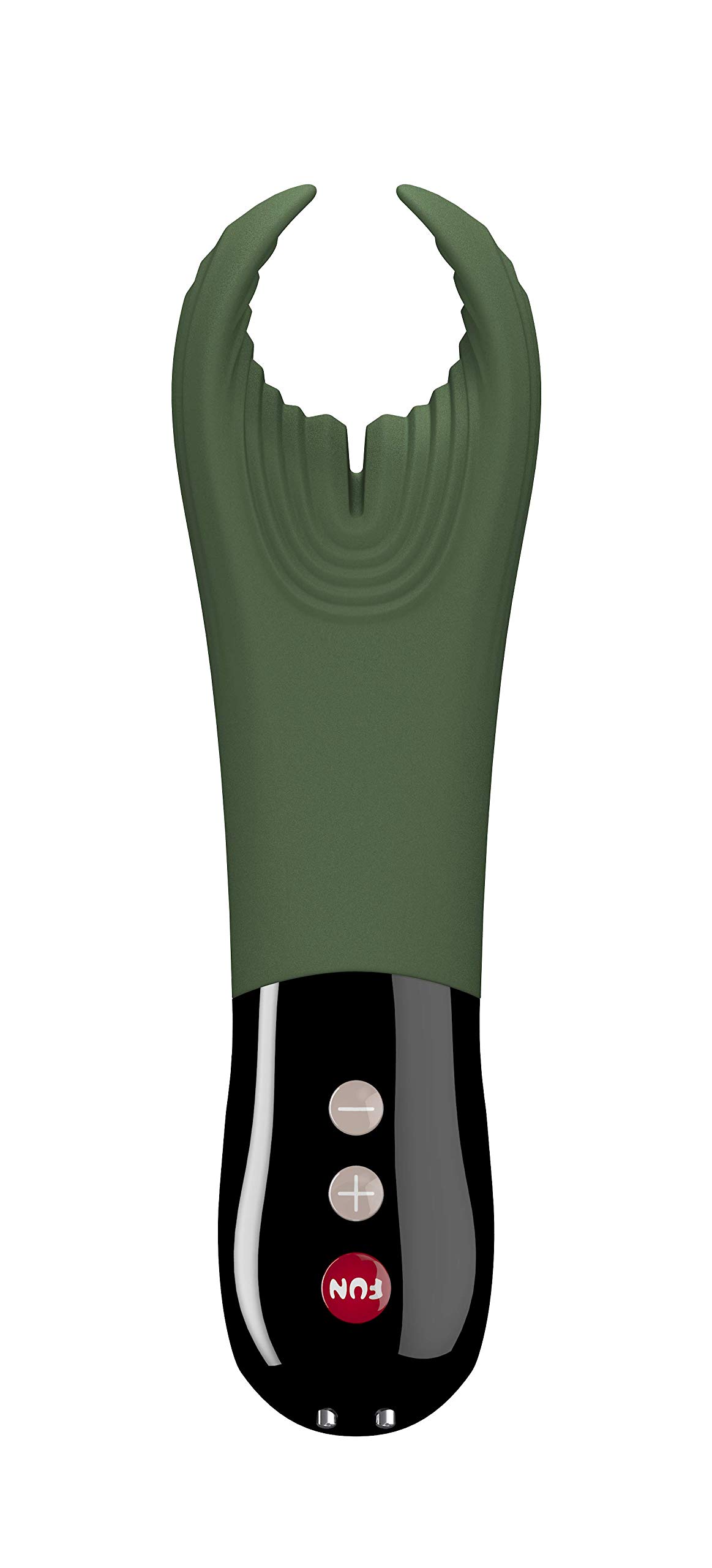 Fun Factory Manta Vibrating Male Stroker - Medical Grade Silicone Masturbator for Men | Waterproof & Body-Safe Design | Perfect for Solo Play & Couples' Intimacy (Moss Green)