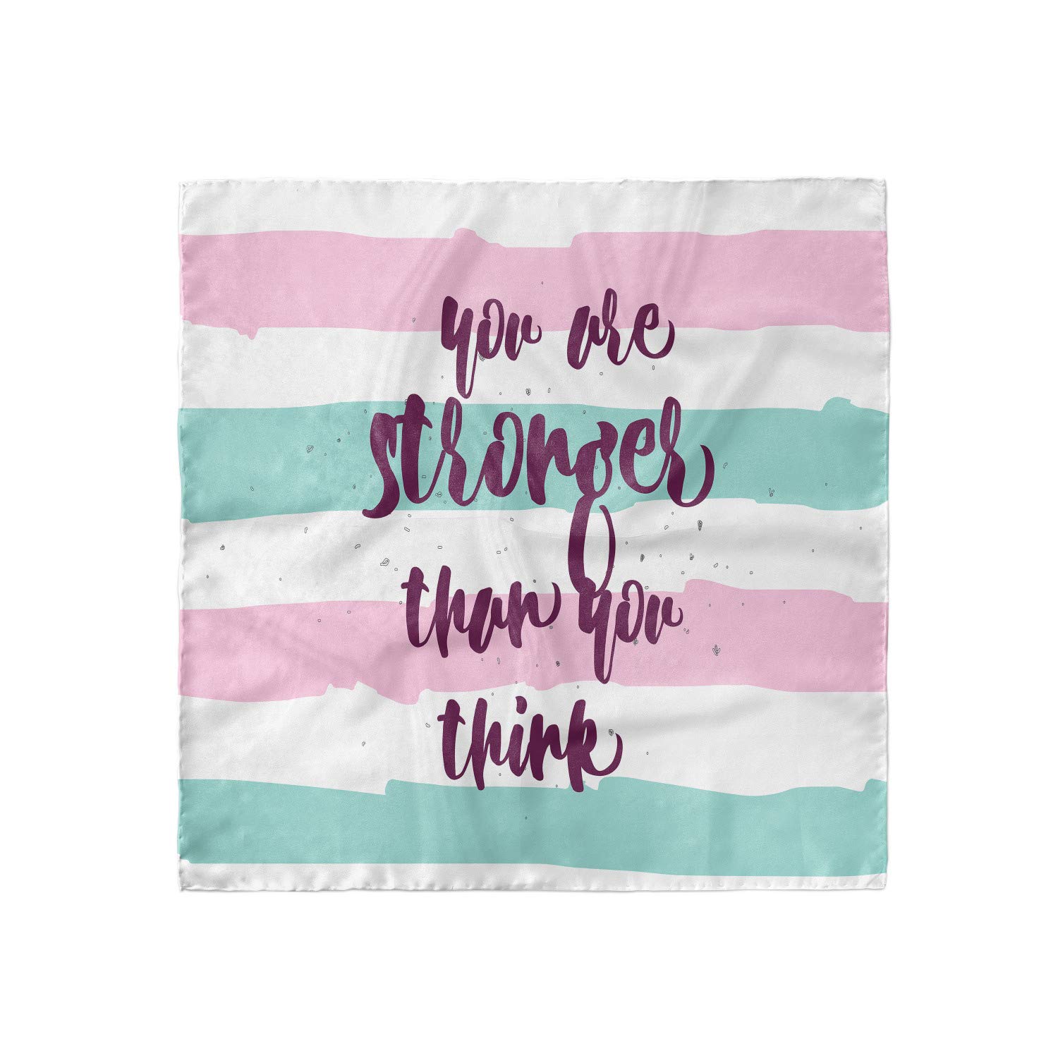Ambesonne Stylish Head Scarf for Women - Watercolor Stripes Design - Soft Hair Wrap & Bandana - Perfect for Yoga, Beach, Travel and Everyday Fashion Accessory