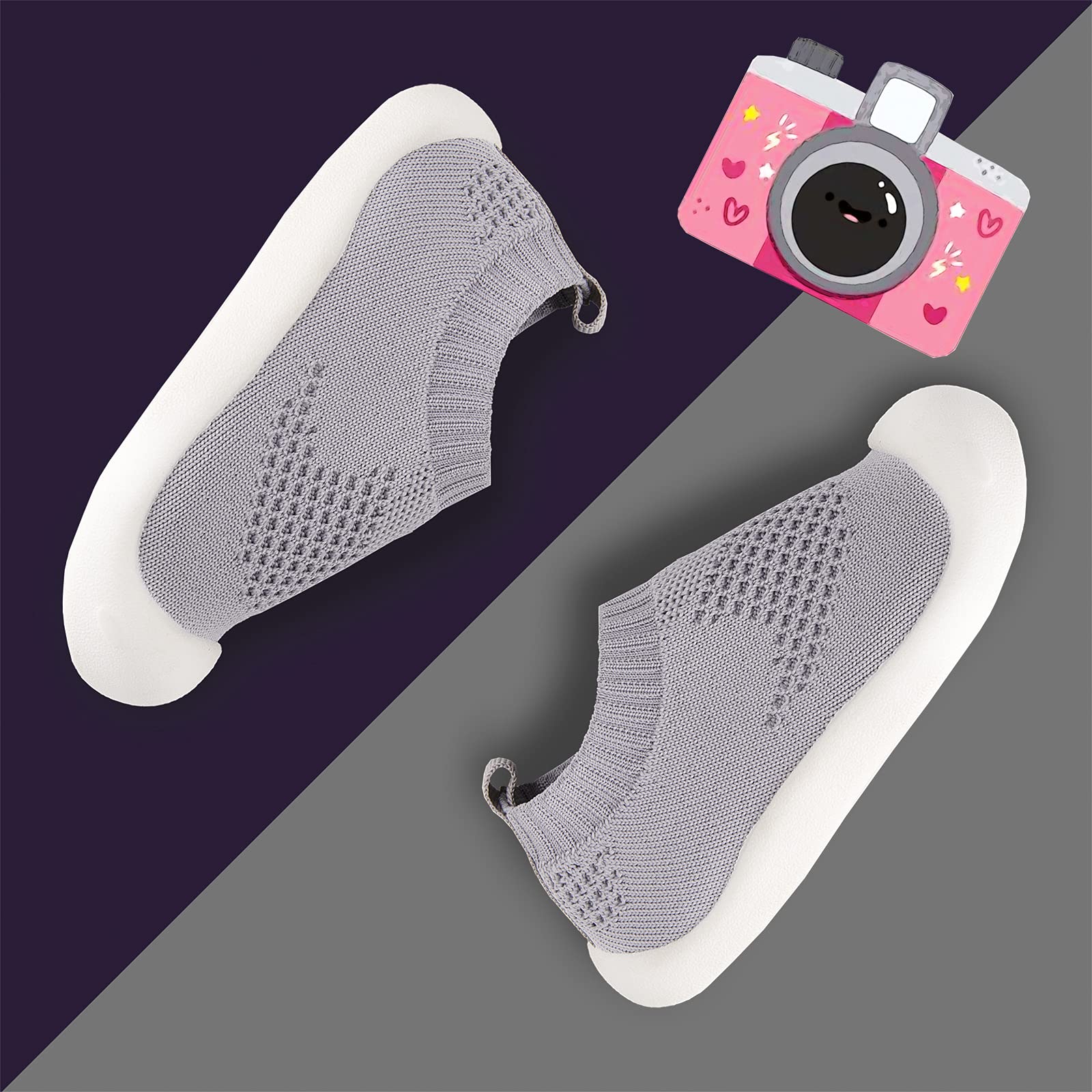 **Best Baby First Walking Shoes for 1-4 Years – Soft Sole Non-Slip Toddler Sneakers for Boys & Girls | Breathable Cotton Canvas & Mesh Lightweight TPR Slip-On | Perfect for Indoor & Outdoor Play**