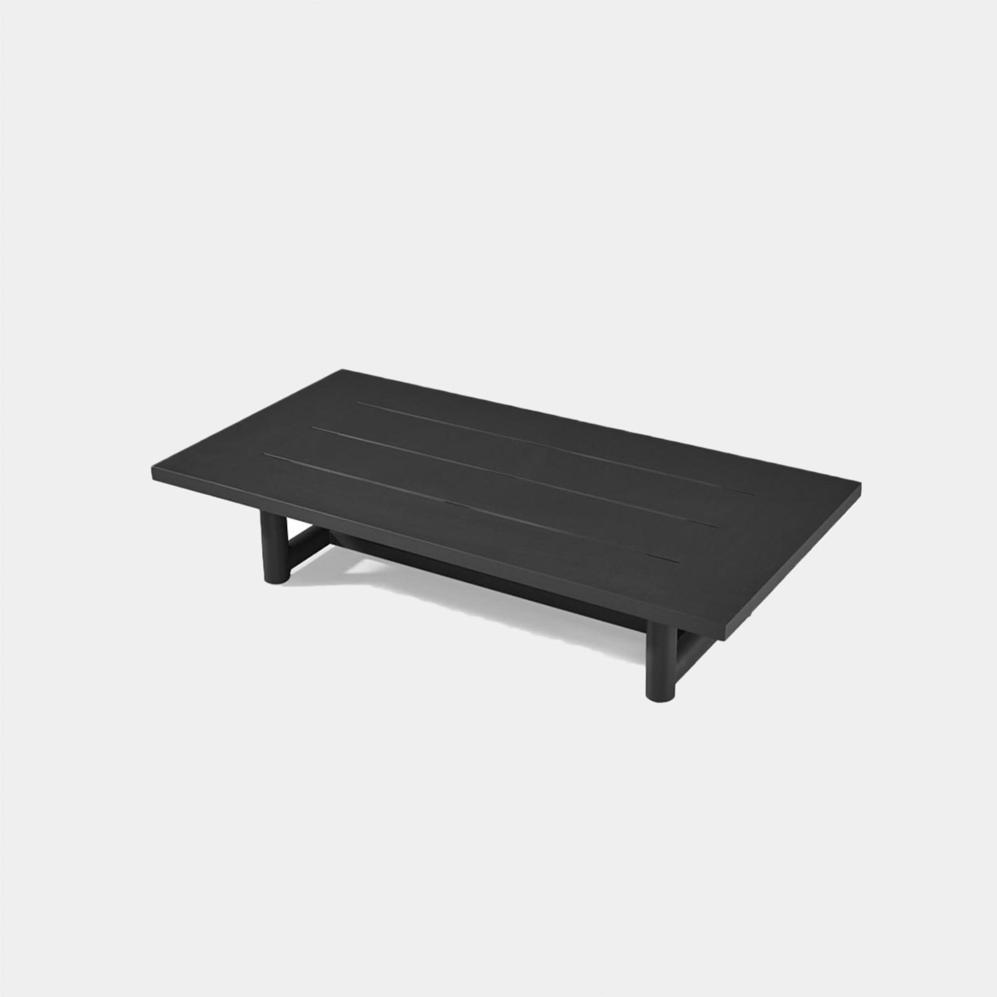 Modern Breeze XL Aluminum Coffee Table - Lightweight & Durable Indoor/Outdoor Furniture for Living Room, Patio, or Garden Decor