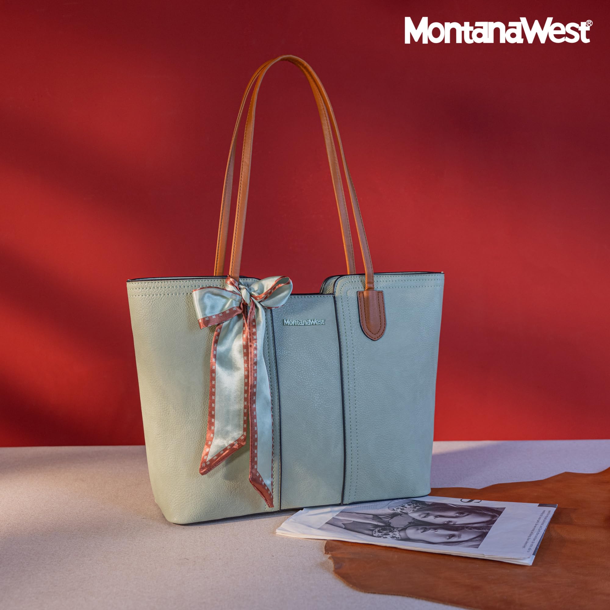 Montana West Women's Medium Tote Bag with Top Handle - Stylish & Spacious Handbag for Work, Travel & Everyday Use