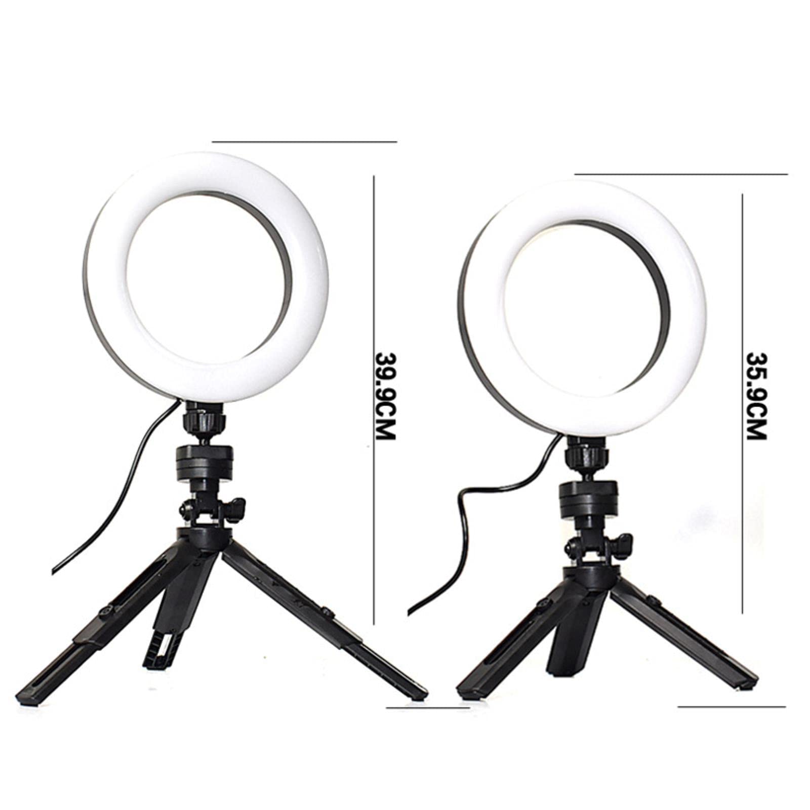 ZHOUSAN K315 6-inch Dimmable LED Ring Light with Tripod Stand - Professional Photography Lighting for Selfies, YouTube Videos, TikTok Live Streaming & Makeup Application