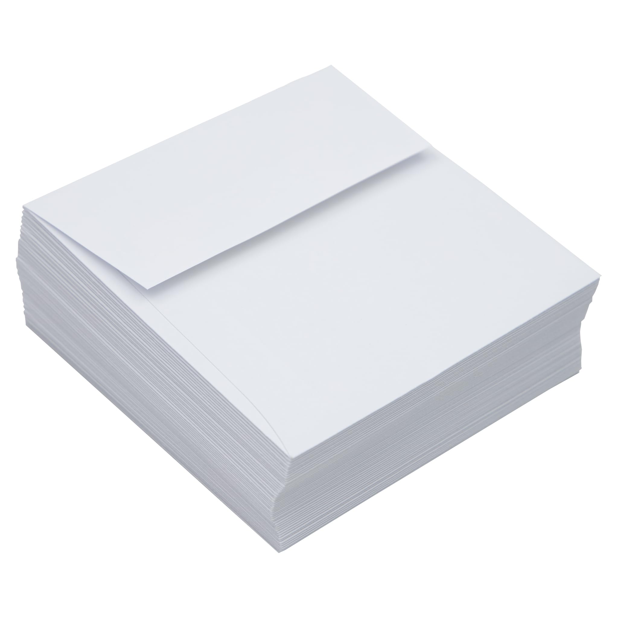 Premium LUXPaper Square Invitation Envelopes 4x4 Inches - Self-Seal Peel & Press Closure - 70lb Bright White Text Paper - Pack of 500 - Perfect for Wedding Invitations, Greeting Cards & Party Favors