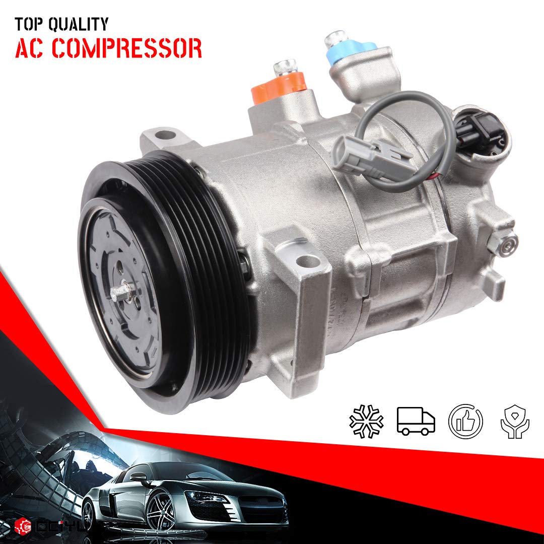 CCiyu Air Conditioner Compressor with AC Clutch Replacement for Ford Caliber - Perfect for Summer Cooling & Auto AC System Repair
