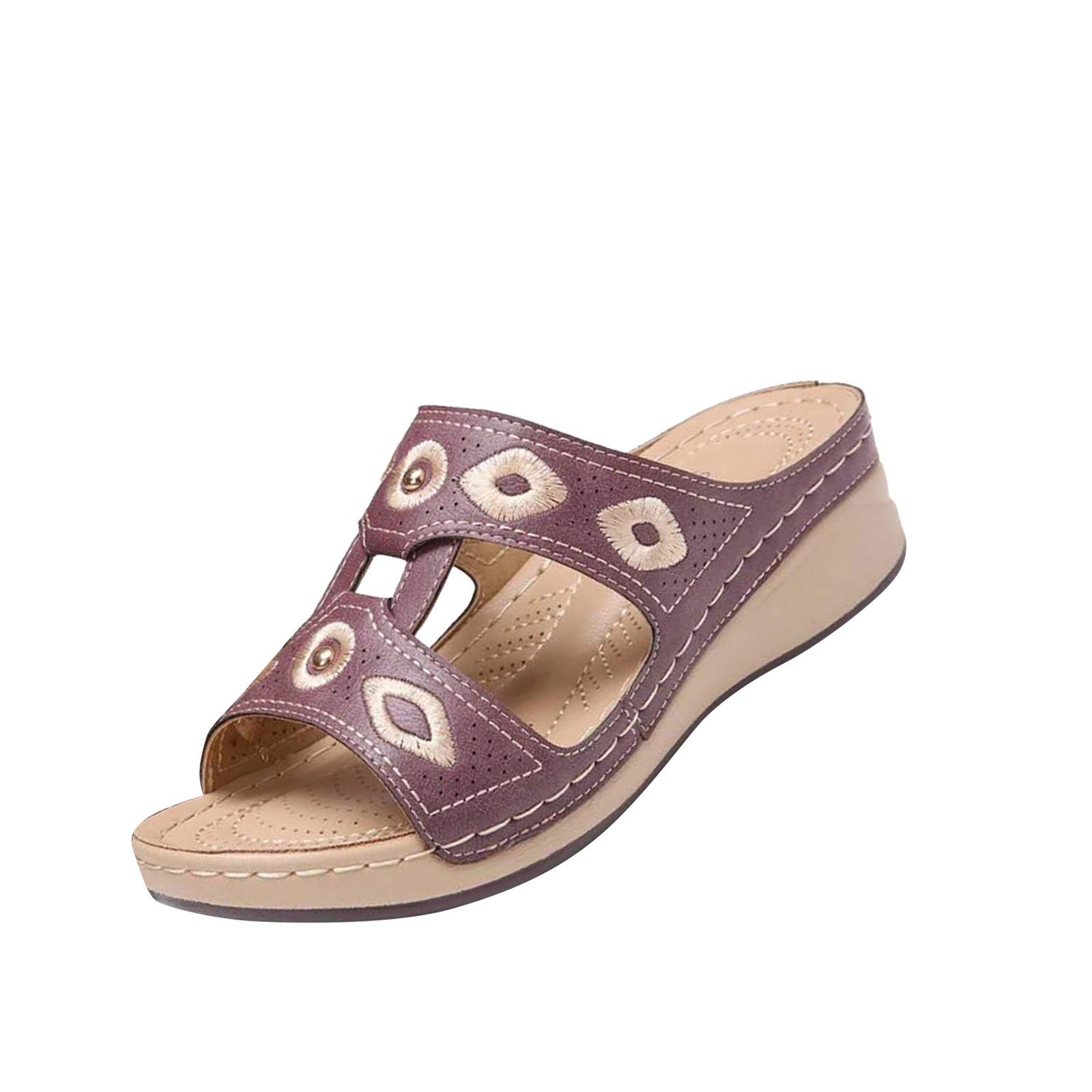 Sparkly Glitter Sandals for Women - Comfortable Low Heel Dress Sandals - Perfect for Weddings, Parties & Summer Outfits
