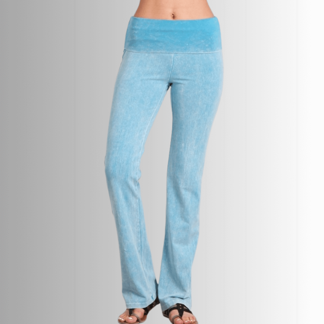 Bootcut Flare Mineral Washed Jeggings for Women - Made in USA | Stretchy Denim Pants for Casual Wear & Everyday Outfits