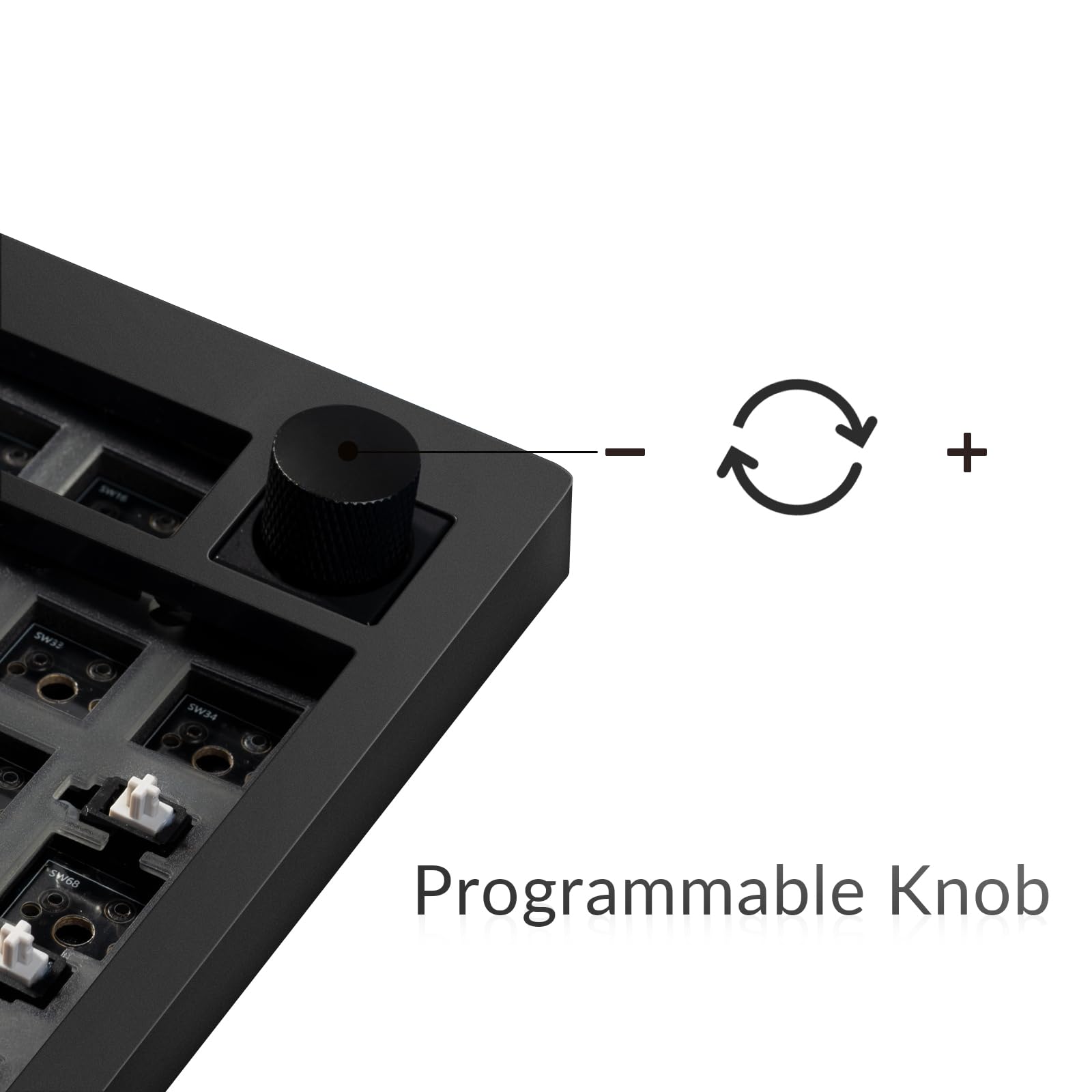 Keychron V5 Max Custom Wireless Mechanical Keyboard Kit - 96% Layout, 2.4GHz/Bluetooth 5.1/Wired, QMK/VIA Programmable Knob, Hot-Swappable RGB Backlit for Mac/Windows/Linux | Perfect for Gaming, Coding & Office Work