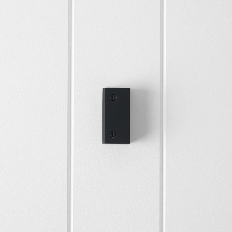 Matte Black Shower Glass Clamp - Heavy Duty Bathroom Shower Door Holder for Modern Home & Spa Use