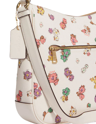 Coach Ellie File Bag with Spaced Floral Field Print - Stylish Crossbody Purse for Women, Perfect for Work, Travel & Daily Use