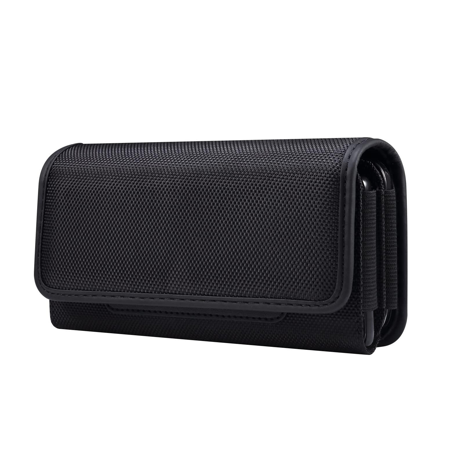 Dual Nylon Phone Case Pouch Holder with Belt Clip - Compatible with iPhone 15/14 Pro Max, Samsung Galaxy S23 Ultra/S22+/S23 FE/S20 FE/Note 20 Ultra/A53/A54, Google Pixel 6, OnePlus 11 - Perfect for Outdoor Activities, Work & Travel