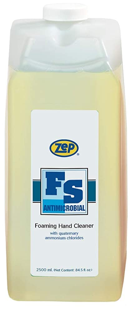 Zep Foaming FS Antimicrobial Hand Cleaner 2500ML (Case of 4) - Kills 99.9% Germs | Ideal for Hospitals, Restaurants & Food Service Industry