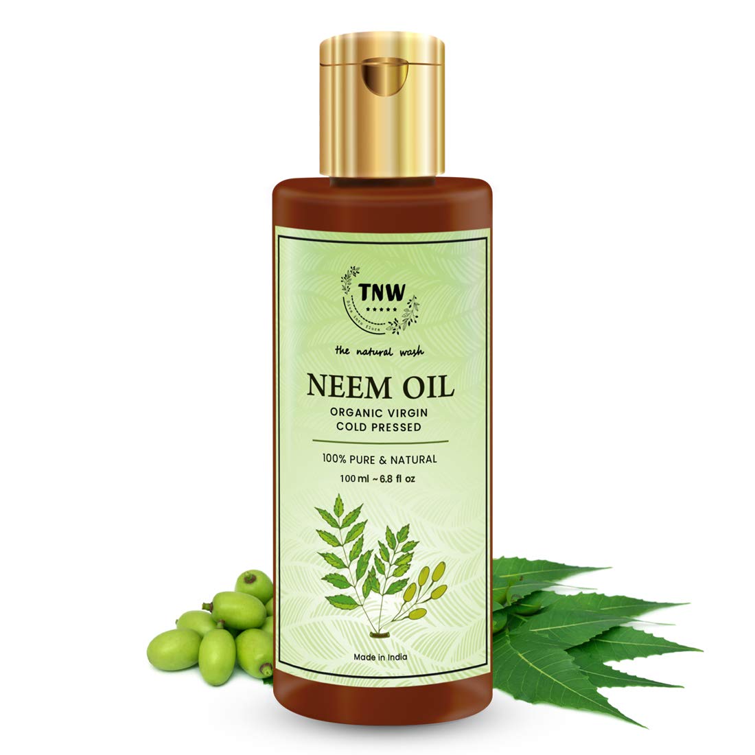 Pure Neem Oil for Hair, Skin & Face - 100% Natural Neem Seed Extract (100ml) | Reduces Acne, Pimples & Fungal Infections | Organic Hair Growth Treatment & Skin Care Solution | Perfect for Daily Skincare Routine & Natural Remedies