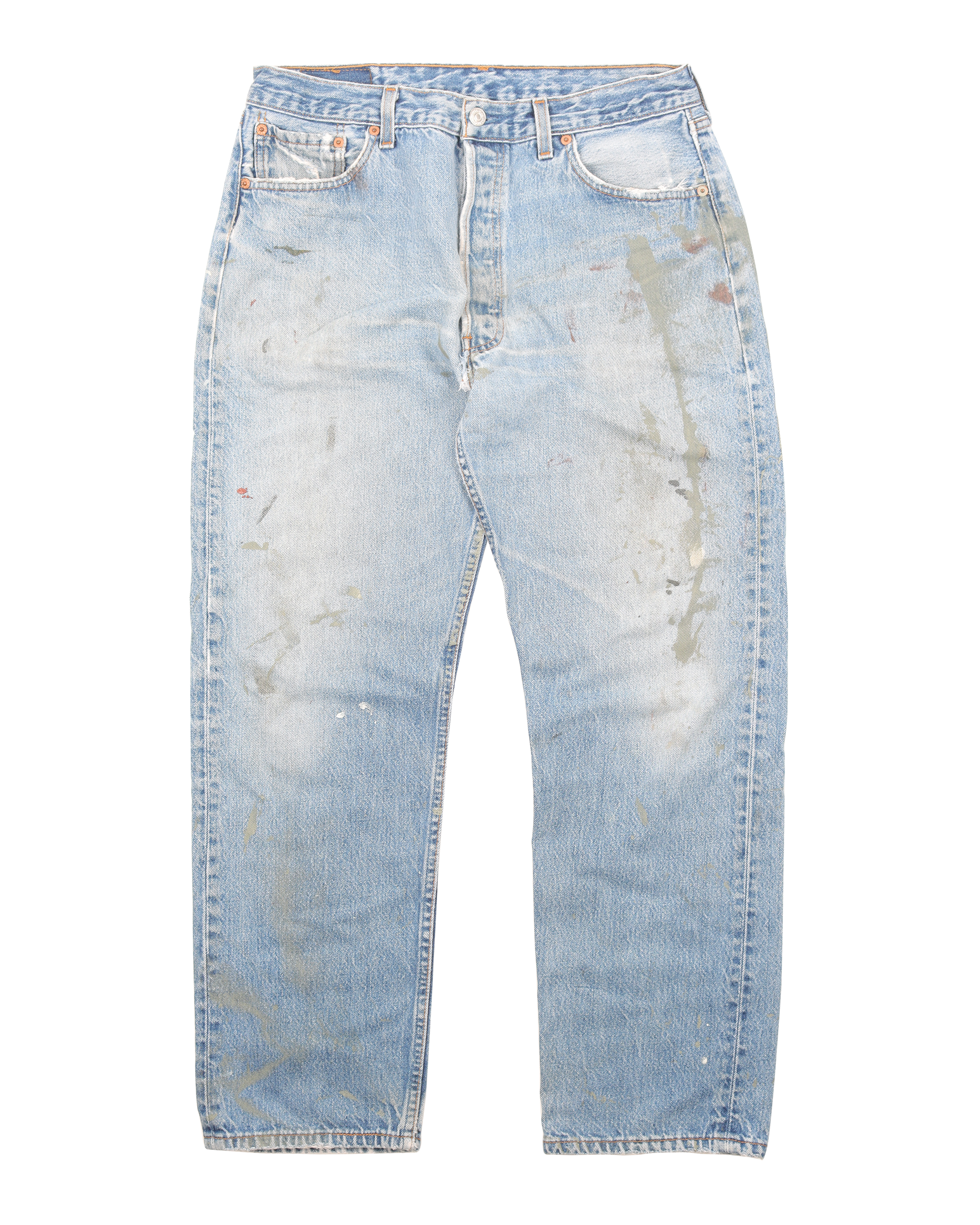 Vintage 1990s Levi's 501 Painter Denim Jeans - Classic High Waisted Straight Leg Work Pants for Men & Women (Perfect for Retro Fashion, DIY Projects & Workwear Style)