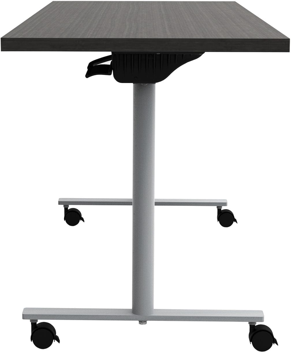 Safco JURNI 60 x 24 Inch Flip Top Table with Locking Casters [JN6024NFLPCA] - Perfect for Office, Classroom, and Home Workspace Use