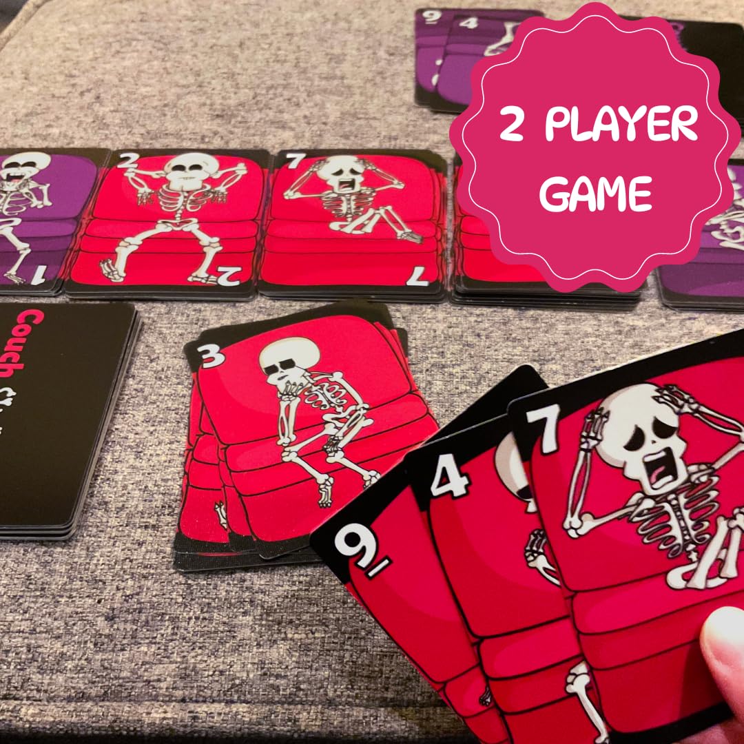 Skeletons Card Game - Fun & Fast 2 Player Strategy Game by The Dusty Top Hat | Perfect for Couples Game Night and Family Entertainment