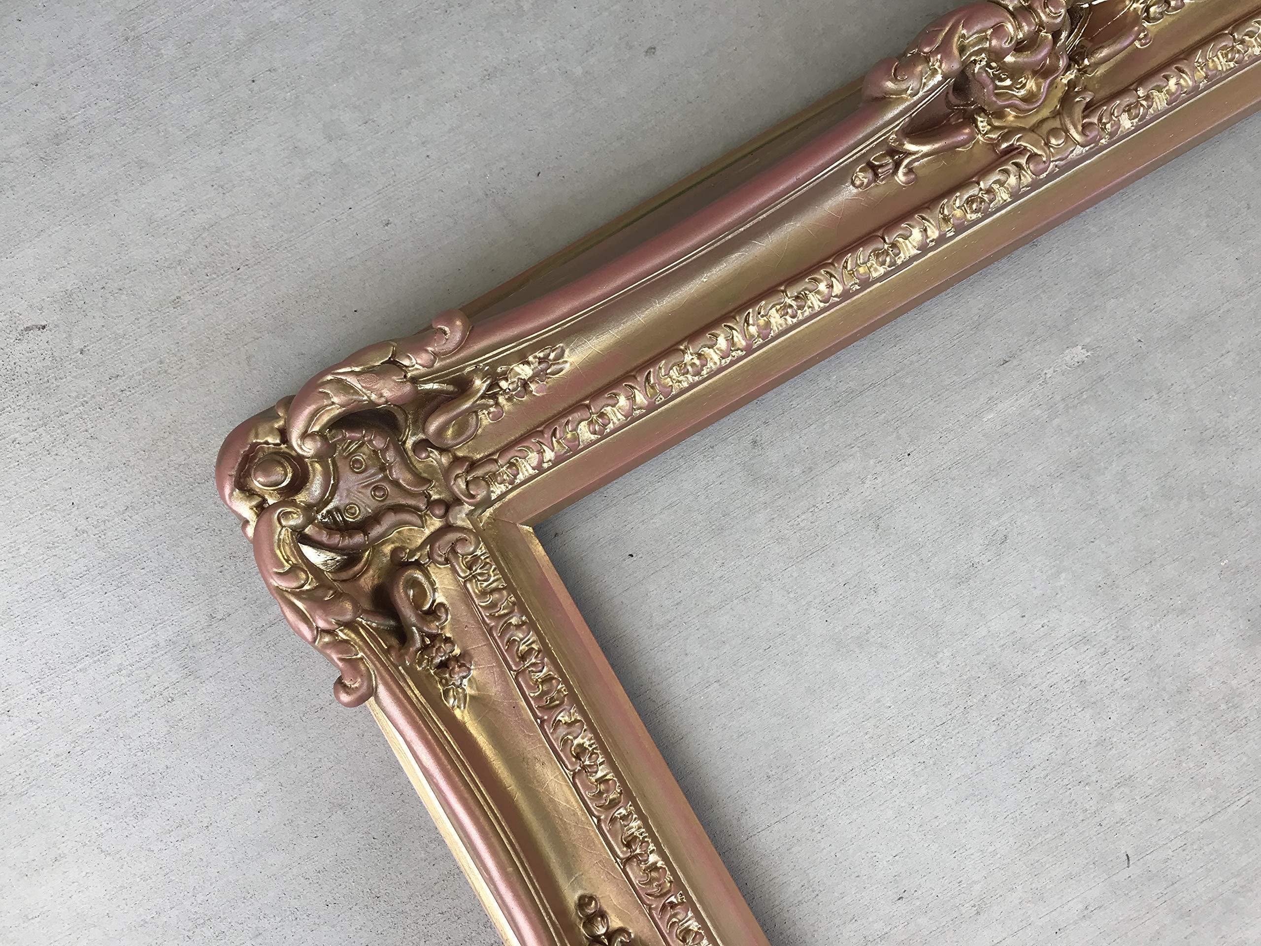 20x24 Rose Gold Baroque Picture Frames - Elegant Ornate Frames for Canvas Paintings, Wall Art, Wedding Photos & Home Decor - Perfect for Living Room, Bedroom & Gallery Displays
