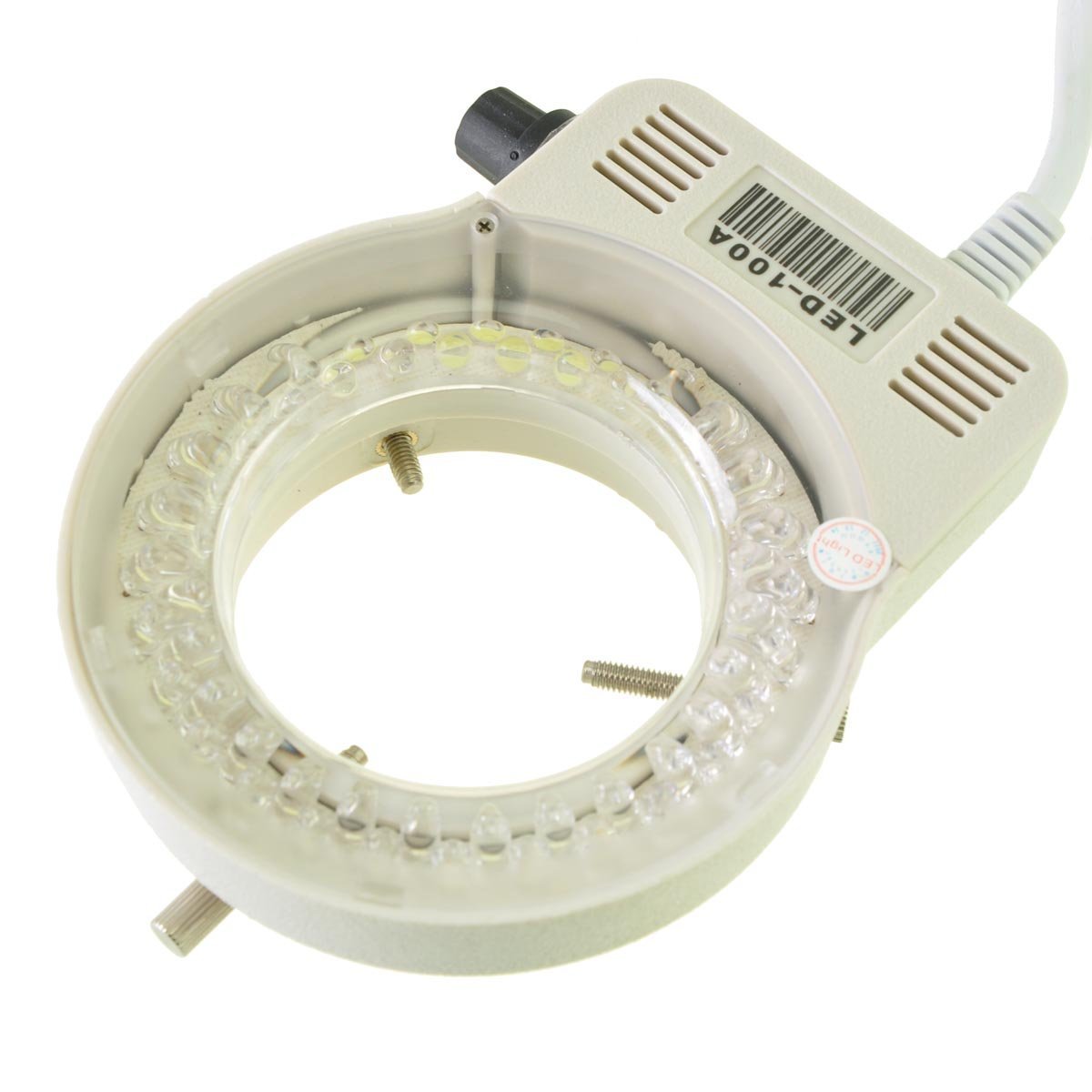 AmScope LED-80S 80 LED Microscope Ring Light with Dimmer for Lab & Inspection