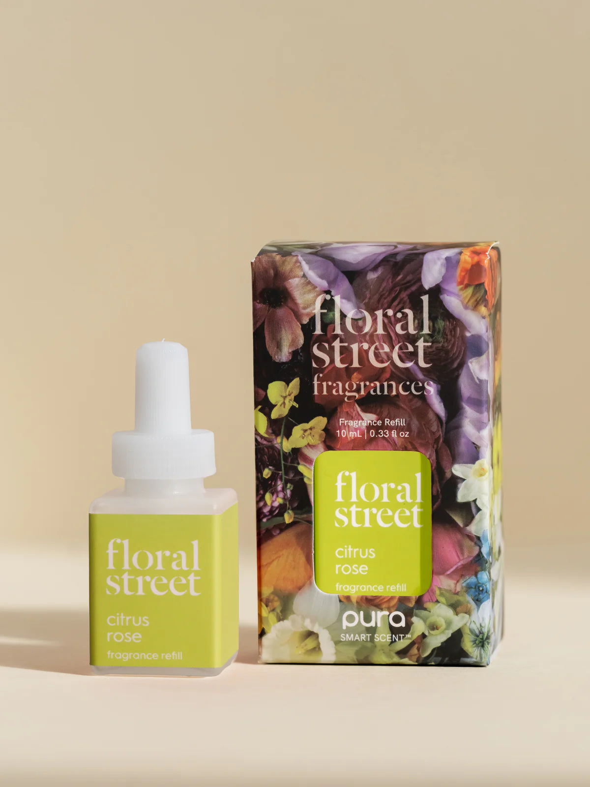 Citrus Rose Pura Refill - Premium Essential Oil Diffuser Refill for Home & Office Aromatherapy | Relaxing Scent for Stress Relief & Mood Enhancement