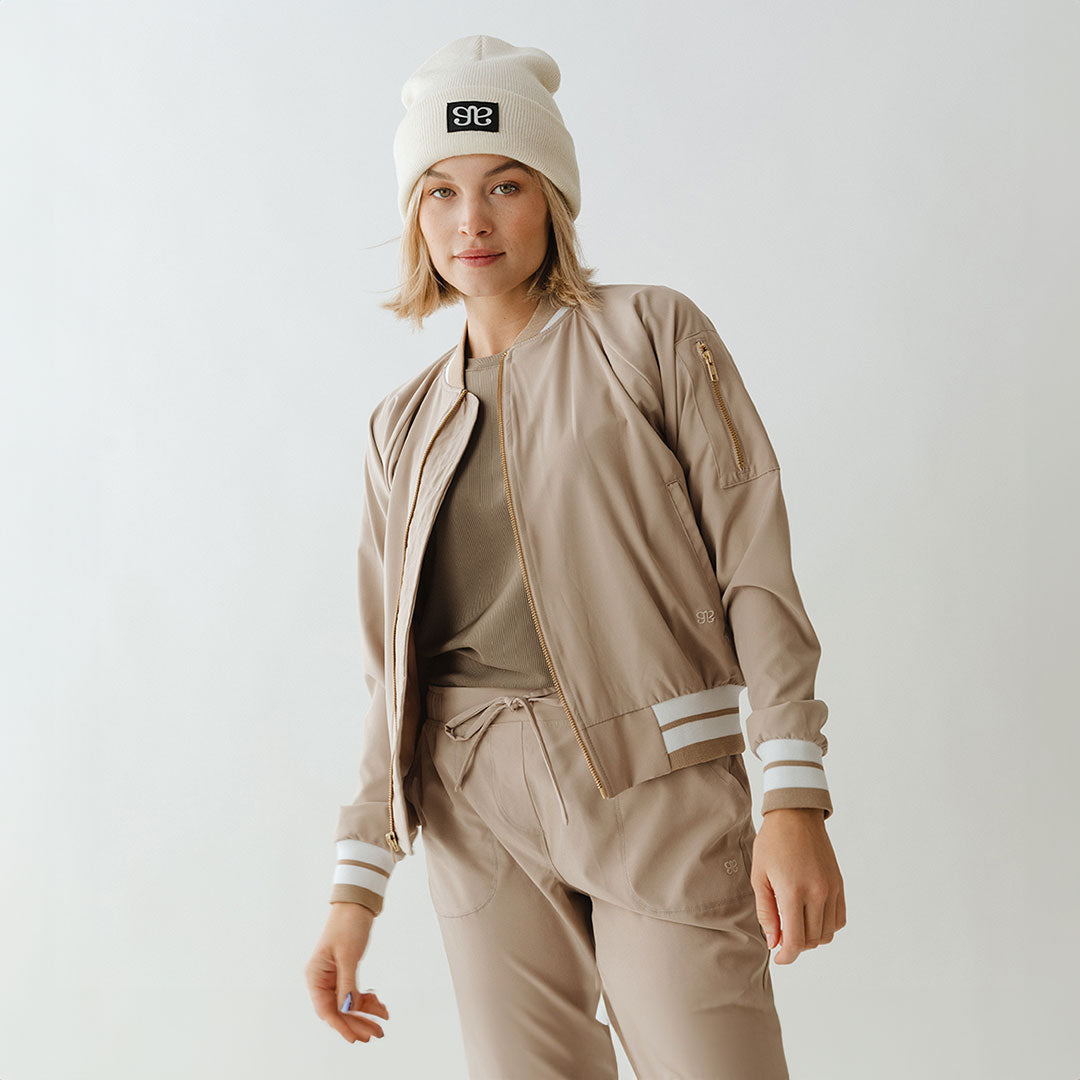 Vintage Cobblestone Bomber Jacket for Men - Classic Casual Outerwear with Zip Front & Ribbed Cuffs | Perfect for Streetwear, Fall Fashion & Everyday Wear