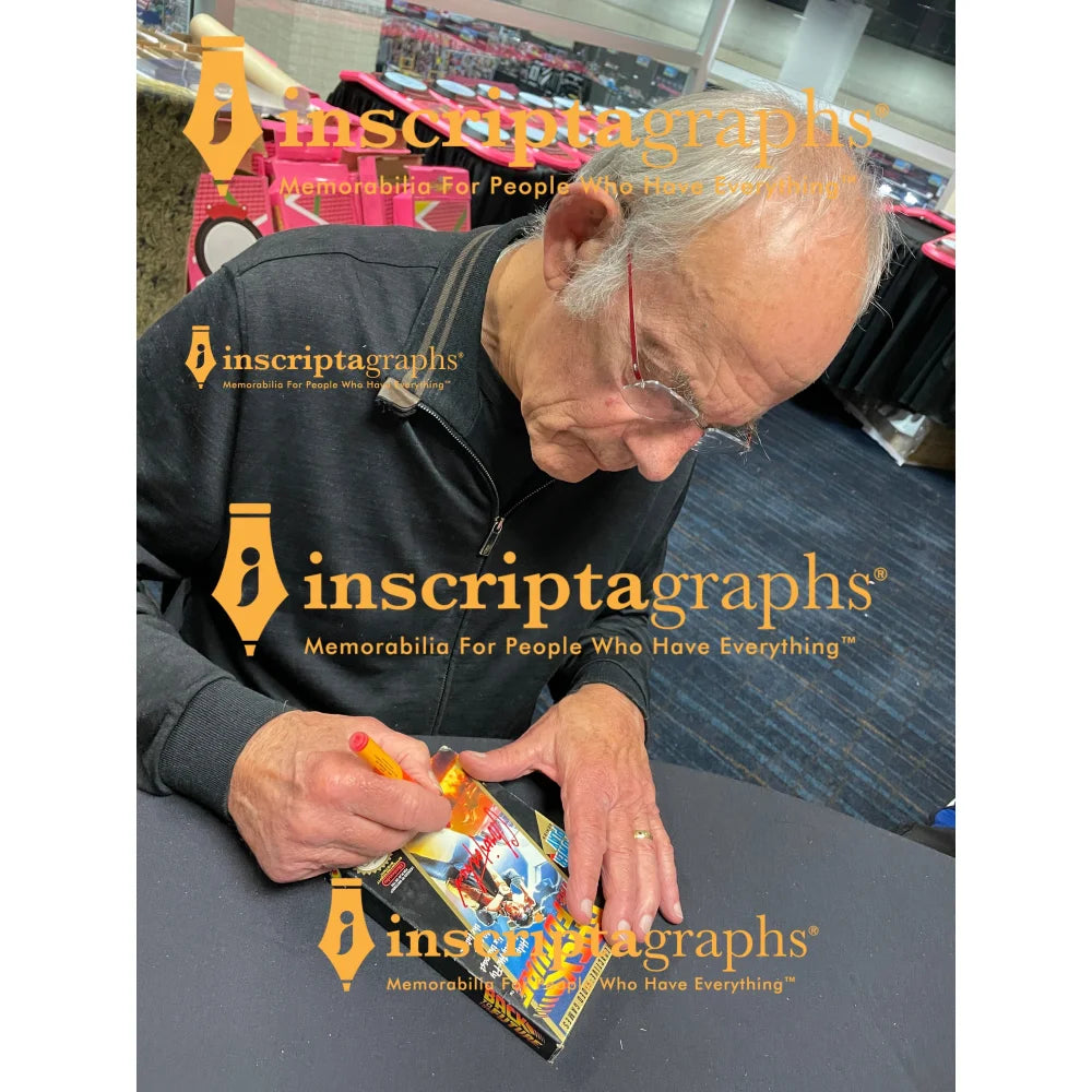 Christopher Lloyd Autographed Back to the Future Nintendo NES Video Game Box with JSA COA - Perfect for Movie Memorabilia Collectors and Retro Gaming Enthusiasts