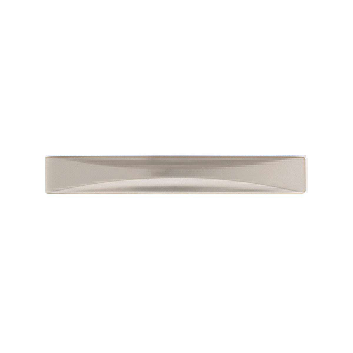 Crest Pull 3 3/4 Inch (96mm) Center to Center Satin Nickel Cabinet Handle - Perfect for Kitchen Cabinets, Drawers & Furniture Hardware