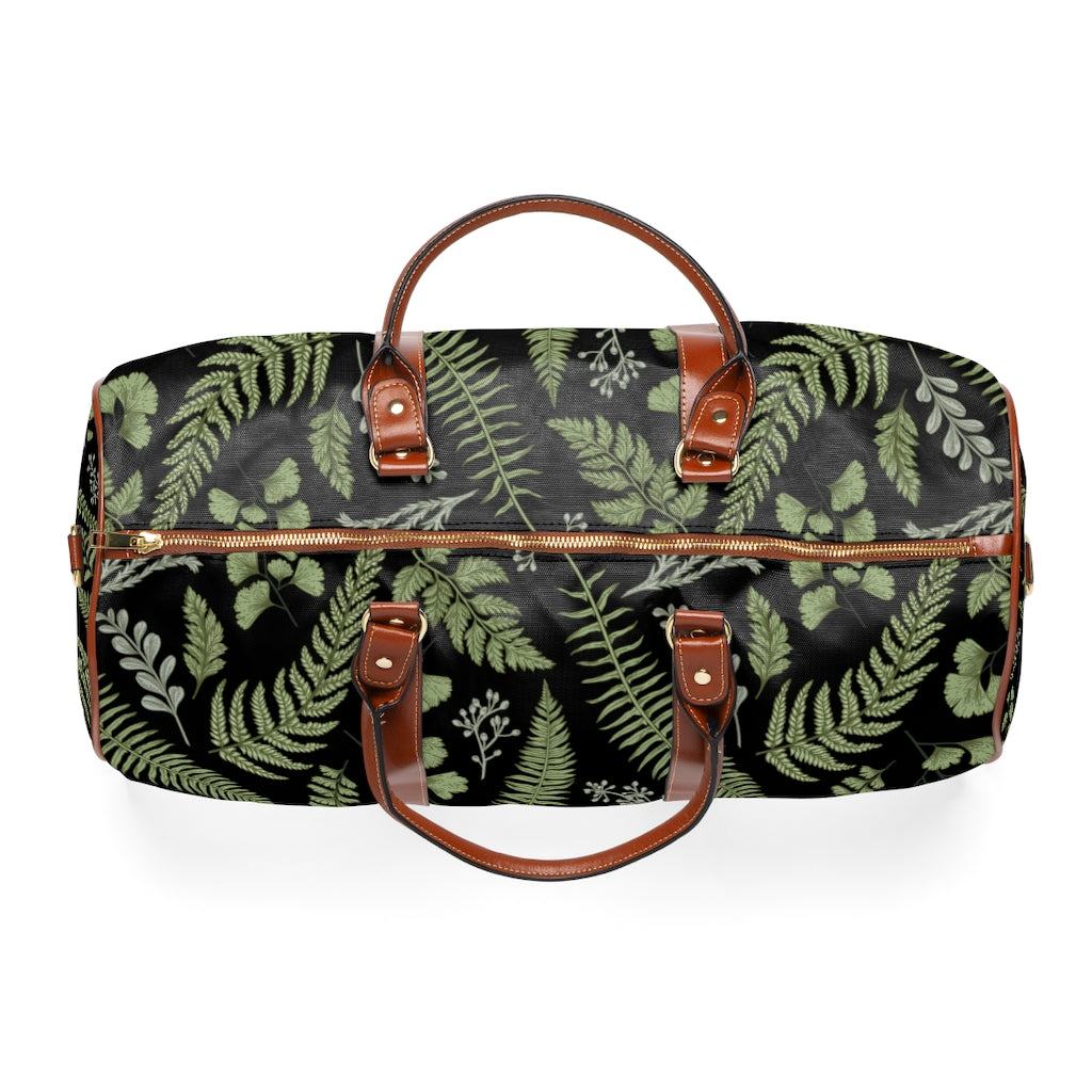 Waterproof Duffel Bag for Travel - Faux Leather Handles & Adjustable Strap - Airline Approved Carry On Bag for Gym, Overnight Trips & Weekend Getaways
