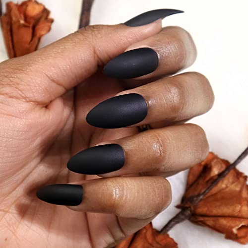 Beromt False Nails Set - 24pcs Full Cover Fake Nails with Matte Finish, Salon Ready Press on Nails for Women, Professional Acrylic Nails in Solid Colors (BFN496MSN) - Perfect for Parties, Weddings & Daily Wear