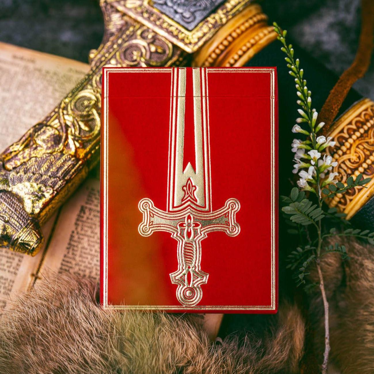Arthurian Playing Cards - Holy Grail Edition | Premium Collectible Deck | Medieval Theme | Perfect for Magic Tricks, Poker Nights & Gift Giving