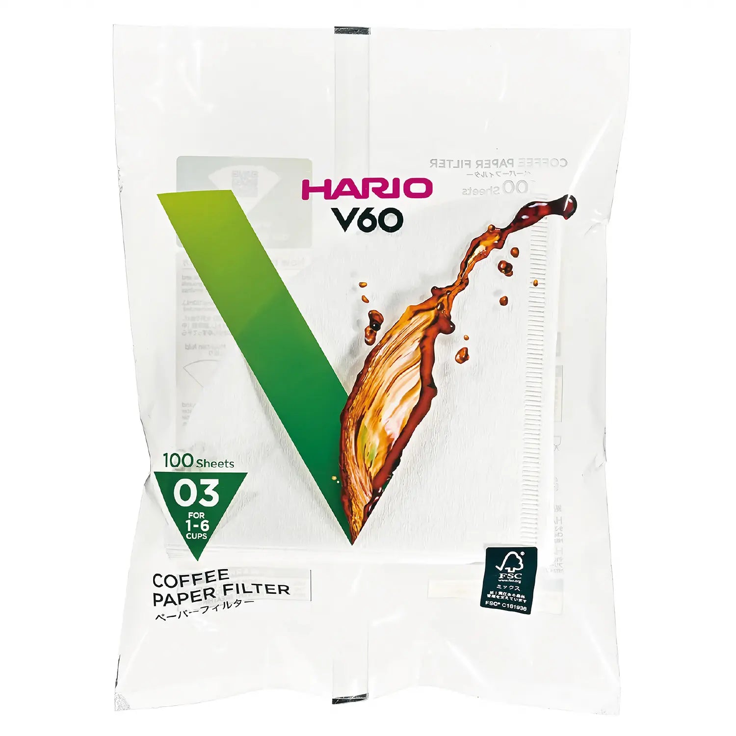 Hario V60 Wood Pulp Coffee Filters 100 Count - Premium Pour Over Coffee Filters for Drip Brewing - Perfect for Home Baristas & Coffee Enthusiasts