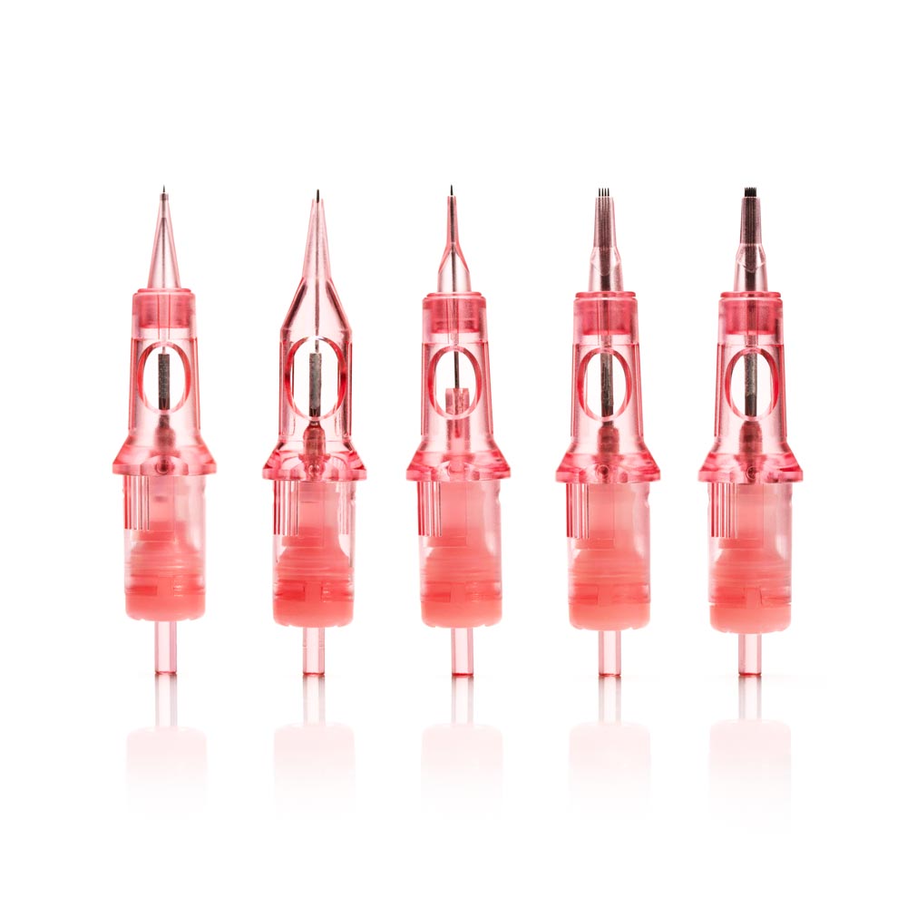 Kwadron Optima PMU Cartridge 9 Mag Shader - 0.30mm Needle Point Taper for Permanent Makeup - Professional Tattoo Machine Cartridges for Eyebrows, Eyeliner & Lip Blushing (30/9MGPT OPT)