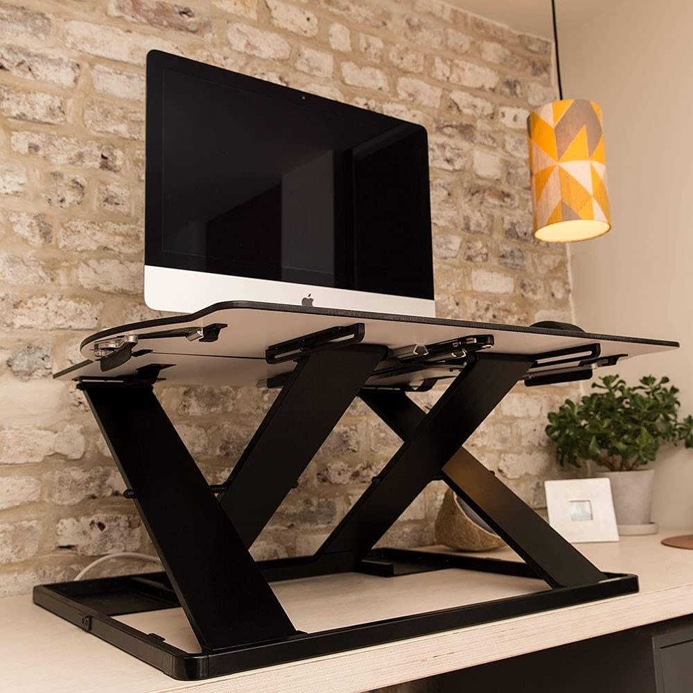 Lightweight Scandinavian Standing Desk Converter - Adjustable Height for Work & Study