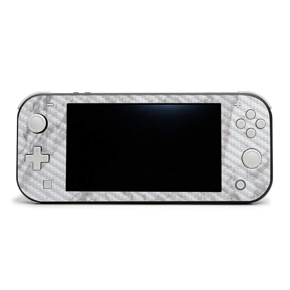 Premium Carbon Fiber Skin for Nintendo Switch Lite - Frost Marble Design | Protective & Durable Gaming Accessory | Easy to Apply & Remove | Made in USA | Perfect for Travel, Gaming Parties & Everyday Protection