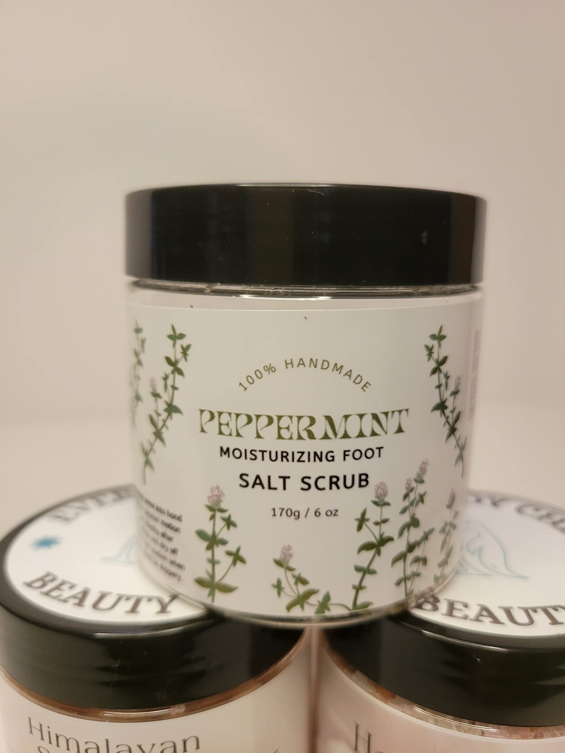 3 Pack All Natural Spa Salt Scented Body Scrubs - Homemade Bath Gift Set for Relaxation & Exfoliation | Perfect for Self-Care, Pampering Gifts & At-Home Spa Days