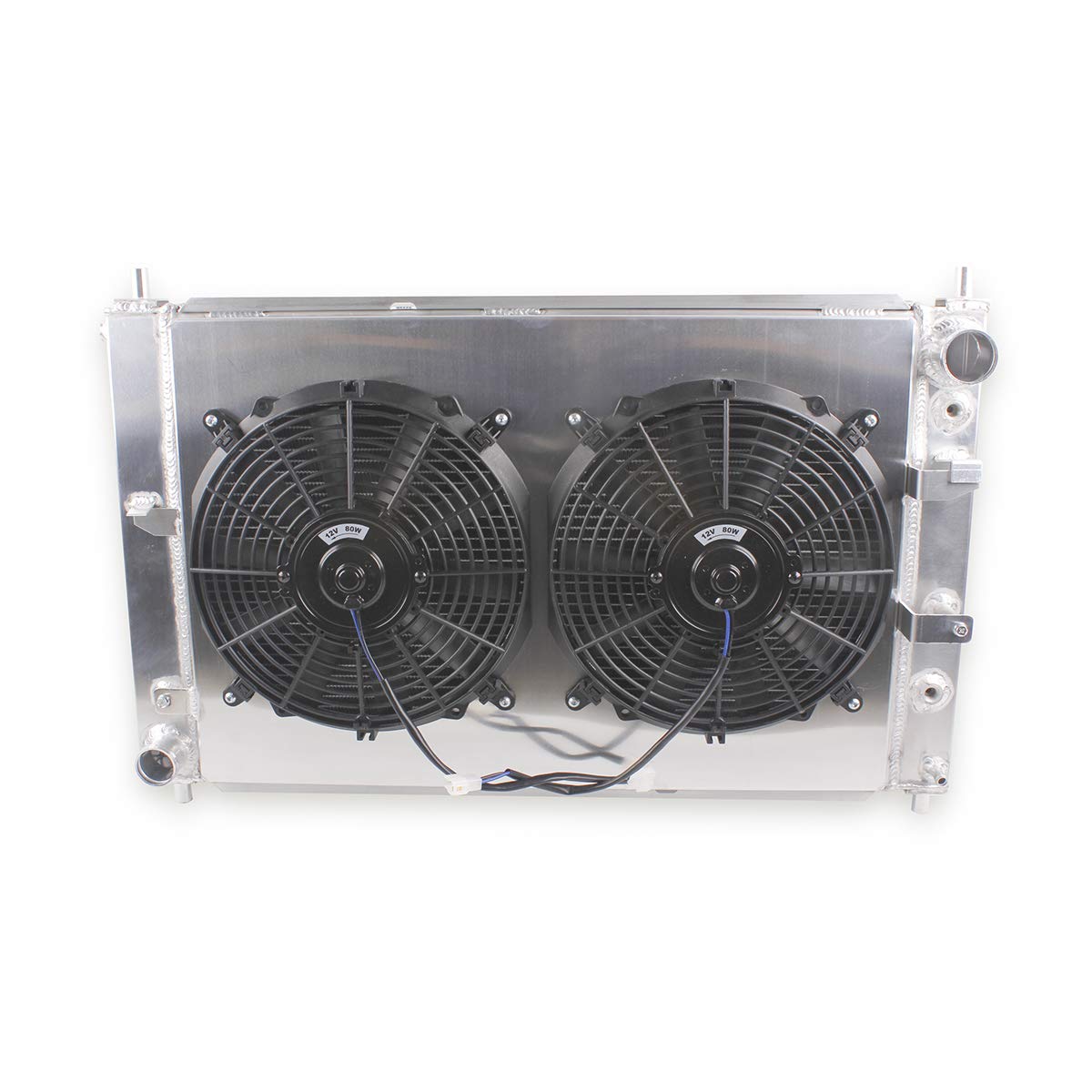 1997-2004 Ford Mustang GT/SVT Cobra 4.6L V8 Aluminum Radiator Fan Shroud - 3 Row Core with 2x12