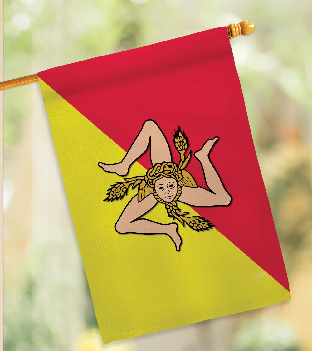 Breeze Decor House Flag - Regional, National & International Country Flags - Made in USA | Perfect for Home, Garden & Outdoor Decor