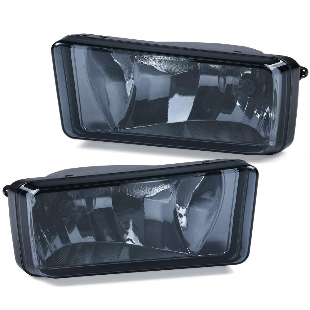 4Pcs Black Headlight Set for Chevy Silverado 1500/2500/3500 - Fog Lights Included, Perfect for Night Driving