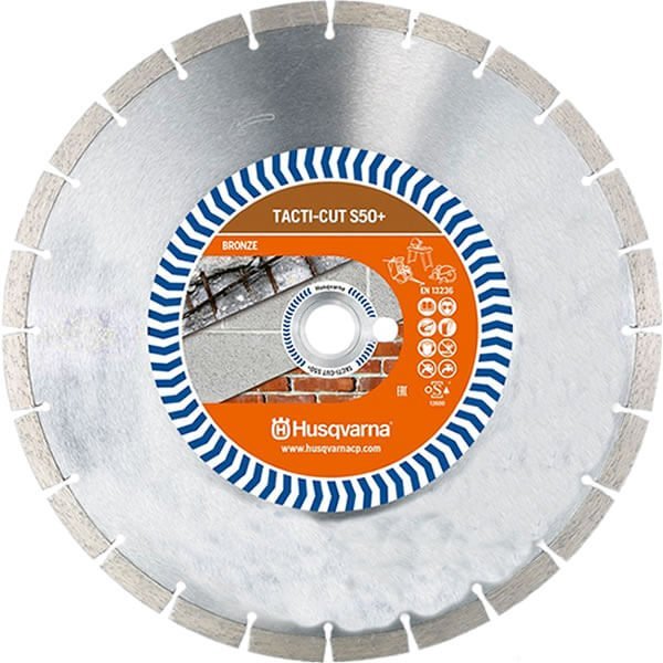 HUSQVARNA 579816420 TACTI CUT S50 Diamond Blades - Premium Cutting Discs for Concrete, Tile & Masonry - Perfect for Professional Contractors & DIY Home Renovation Projects